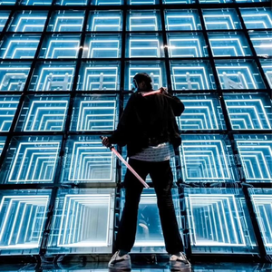 Infinity gehärtetes Glas beleuchtet verkabelt tragbar 2ft x 2ft drahtlose 3D-Spiegelmagnet LED-Tanzfläche - Product Image 4