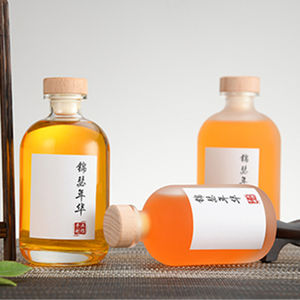 <span class=keywords><strong>Regalo</strong></span> di lusso in vetro in scatola bottiglie di liquore per eventi aziendali e matrimoni con lamina di etichette stampate e accenti di nastro - Product Image 5