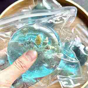 Nouvelle série de jouets TPR Squishy en forme de boule de maltose Océan Bleu de 6 cm – Cadeau créatif anti-stress à presser pour enfants et adultes – Ambiance cool - Product Image 2