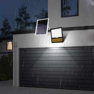 Cao lumen ngoài trời IP65 không thấm nước 100 200 watts năng lượng mặt trời đèn pha <span class=keywords><strong>LED</strong></span> mới nhất năng lượng mặt trời nhẹ Lũ lụt ánh sáng - Product Image 2