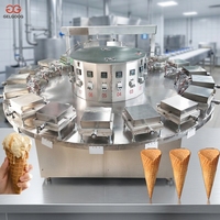 Machine industrielle en acier inoxydable pour la fabrication de cornets de glace moulés