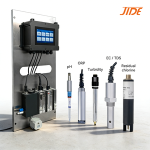 Online multi-parameter waterkwaliteitsbewakingssysteem pH ORP EC troebelheid restchloor sensor voor drinkwater - Product Image 2