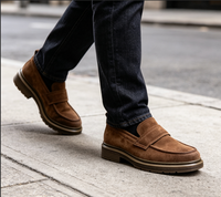 Chaussures Oxford en cuir de vache véritable respirantes et légères pour hommes, nouvelle conception de haute qualité, antidérapantes, formelles, pour le travail