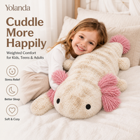 Peluche lestée personnalisée Yolanda, super douce, brodée, en forme de salamandre, avec fonction de chauffage au micro-ondes