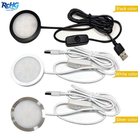 Kit d'éclairage LED RGB pour armoire, lampe à LED 3D imprimée, télécommande, éclairage d'étagère, mini lampe LED RCHG, coque de lampe 001