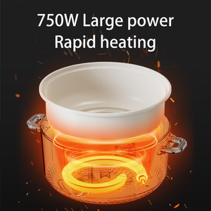 หม้อไฟฟ้าอเนกประสงค์ 2.5 ลิตร ขายดีจากโรงงาน หม้อไฟฟ้าเคลือบกันติด ใช้สำหรับนึ่งและ<span class=keywords><strong>ผัด</strong></span> - Product Image 5