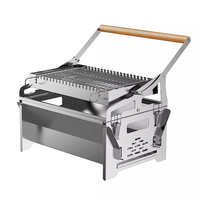 Barbecue sur mesure en gros 360 ° Barbecue rotatif au charbon de bois en acier inoxydable pour pique-niques et camping - Conception rotative et pivotante