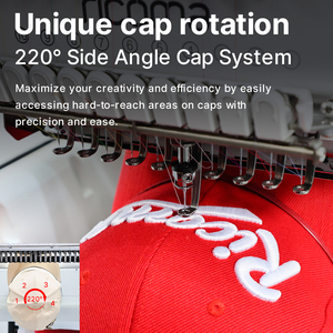 Máquina de Bordar <span class=keywords><strong>Ricoma</strong></span> <span class=keywords><strong>EM</strong></span>-<span class=keywords><strong>1010</strong></span> de Una Cabeza y Múltiples Agujas para Principiantes con Soporte de Bordado de Acero y Accesorios para Gorras - Product Image 5