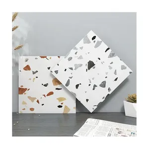 <span class=keywords><strong>Azulejos</strong></span> de Porcelana Cerámica <span class=keywords><strong>para</strong></span> Baño y <span class=keywords><strong>Cocina</strong></span>, Económicos, Tipo Terrazo, 300x300mm, Acabado Mate, Partículas <span class=keywords><strong>Grandes</strong></span> - Product Image 2