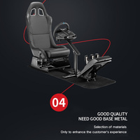 Siège Pliant Personnalisé d'Usine pour Simulateur de Sports Intérieur, Siège Baquet de Jeu de Course Simulation de Conduite, Support de Course Sim pour PC et Jeux VR