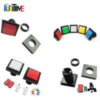 Interrupteur à bouton carré à LED pour terrain de jeu intérieur et grue d'arcade 45mm 60mm Jeux et machines à pièces