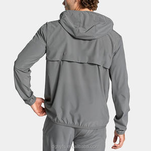 カスタムストレッチ軽量ジップアップスポーツジャケットアウトドアルーズカジュアルランニングウインドブレーカー男性トラックジムアスレチックジャケット - Product Image 2