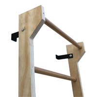 Barre de gymnastique murale en bois multifonctionnelle pour la maison, l'équipement de physiothérapie et les entraînements polyvalents, échelle suédoise