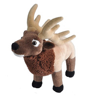 Poupée en peluche renne de Noël personnalisée par le fabricant, jouet animal en peluche simulateur d'élk pour décoration de fêtes, cadeau pour enfants, échantillon disponible