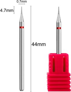 En gros, Embouts de ponceuse à ongles diamantés Yaolan de haute qualité pour le nettoyage des cuticules, fraises rotatives, logo personnalisé, 7 pièces/ensemble, tige de 3/32 pouces, antibactérien - Product Image 3