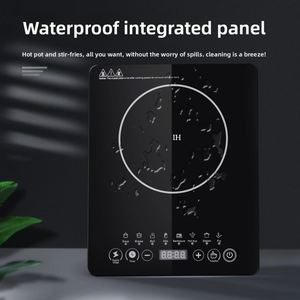 2200W Einzel-Induktionskochfeld Wasserdichter Schwarzer Kristall-Kochherd mit Touch-Steuerung Elektrischer Tischkocher für Haushalt und Wohnmobil - Product Image 4