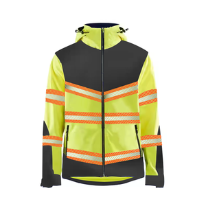 Chaqueta DE SEGURIDAD reflectante de material Oxford de poliéster ligero de alta visibilidad Logotipo personalizable para condiciones de poca luz - Product Image 1