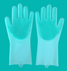 Gants de lavage de vaisselle en silicone - Design créatif promotionnel, couleur et logo personnalisés, pour lave-vaisselle et éponge à vaisselle - Product Image 2