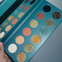 Palette de 12 couleurs de logo personnalisé de marque privée fard à paupières sec duochrome hautement pigmenté maquillage naturel personnalisable