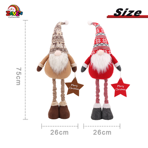 Zaves 26 Inch Kính Thiên Văn Đứng Giáng Sinh Gnomes Năm Mới Nhà Trang Trí Cho Triển lãm Thương Mại Hiển Thị Không Có Khuôn Mặt Giáng Sinh Bức Tượng Đồ Chơi - Product Image 5