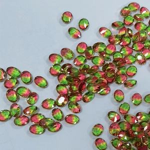 合成 ウォーターメロン トルマリン エメラルドカット ガラスストーン バイカラー ウォーターメロン トルマリン - Product Image 5