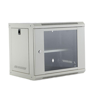 Armoire de serveur 9U de haute qualité, montage mural, armoire réseau, porte en verre ou en maille, porte de 19 pouces