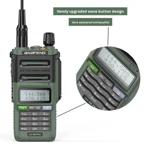 Talkie-Walkie <span class=keywords><strong>Baofeng</strong></span> <span class=keywords><strong>BF</strong></span> UV 9R <span class=keywords><strong>UV9R</strong></span> PRO IPX6 Étanche Émetteur-Récepteur Portable Bidirectionnel Double Bande UHF VHF HT Talkie-Walkie - Product Image 1