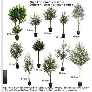 Gần tự nhiên nhỏ 1 mét 6 feet 6ft lớn giả cây nhân tạo ngoài trời 9 feet 8 ft 2.1m 2m lớn chậu Cây Ô Liu giả - Product Image 2