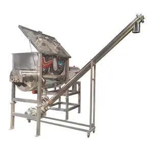 DZJX Food Grade Stainless Steel Weigh Worm Screw Conveyor With Hopper For Granules Powder Wet Sand Auger Conveyer