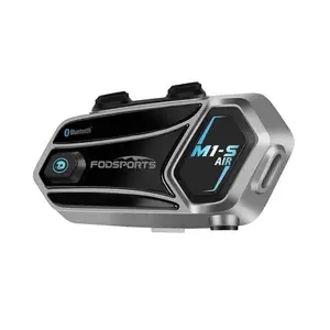 Fodsports M1S-AIR 2 רוכבים 1000 מ 'קסדה bluetooth אינטרקום אופנוע אינטרקום