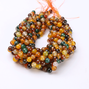 Perles de pierres précieuses d'agate brune naturelle pour la fabrication de bijoux, en vrac, 8 mm et 3 mm de hauteur, source minérale - Product Image 3