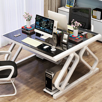Escritorio Ergonómico Compacto de Madera para Oficina en Casa o Espacio de Estudio, para un Solo Usuario, con Opciones de Acabado Moderno
