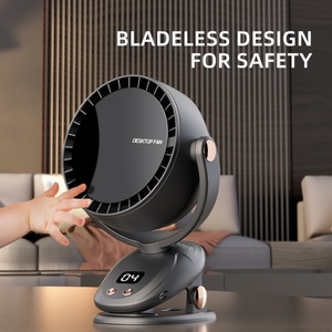 2025 New Design Portable Mini USB Rechargeable Leafless <b>Fan</b> Table Top Electric Home Cooling <b>Fan</b> for Car & RV Use - Product Image 3