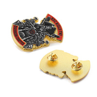 2024 Vintage métal alliage de Zinc épinglettes Manfactuere Badge personnalisé or 3D Pirate capitaine personnage émail broches