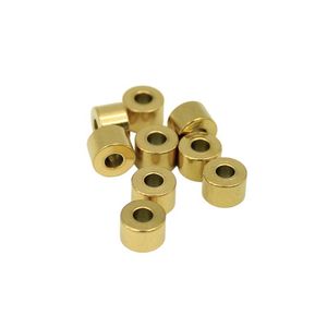Perles entretoises rondes en acier inoxydable avec trou traversant pour la fabrication de bijoux (bracelets, colliers) et accessoires DIY 3mm 4mm 5mm - Product Image 3