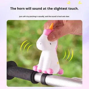 Sonnette de vélo pour enfants, en plastique imperméable, <span class=keywords><strong>super</strong></span> forte, klaxon d'<span class=keywords><strong>air</strong></span>, klaxon de scooter, universelle, mignonne, accessoires de sonnette de dessin animé - Product Image 2