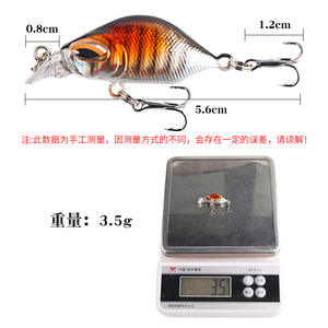 Xinyu – leurre de pêche Minnow, 4.4cm, 3.5G, appât dur coulant avec hameçon triple pour la pêche au bar, 10 pièces - Product Image 3