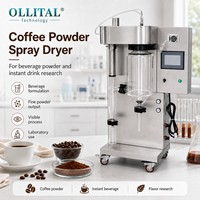Secador por Pulverización Ollital para Café en Polvo con Cámara de Vidrio para Pruebas de Fórmulas de Bebidas e Investigación de Polvos Instantáneos