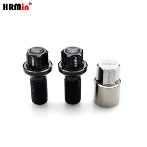 HRMin Factory Gr.5 Titanium 10.9 Grade Boulon de verrouillage de siège à billes Boulon en titane Boulon de moyeu de roue <span class=keywords><strong>antivol</strong></span> M14 * 1.5*28mm pour voiture de course - Product Image 1