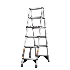Dengyue A-<b>frame</b> Ladder 4 Steps Portable Telescopic Folding Ladder Double-sided Staircase Household Engineering Ladder - Product Image 1