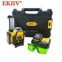 EKIIV Niveaux laser 3D polyvalents 12 lignes Niveau laser vert vertical horizontal à 360 degrés pour la construction