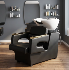 Beauty Hairdressing Furniture Shampoo <b>Bed</b> with Ceramic Basin for Hair Salon Beauty Furniture - Product Image 3