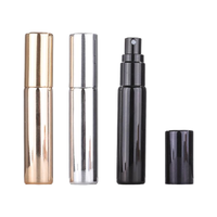 Flacons testeurs miniatures de luxe 2ml 3ml 5ml 10ml, placage or, argent, noir, flacon de parfum en verre rechargeable, atomiseur de parfum pour échantillon