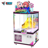 Produit phare : Machine à griffes à monnayeur, équipement de divertissement d'arcade, en plastique, avec interface en anglais, garantie 1 an, pour aire de jeux