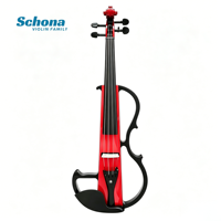4/4 Colorful Electric Violin, Silent Practice Violin, Beginner Performance Electric Violin for Adults