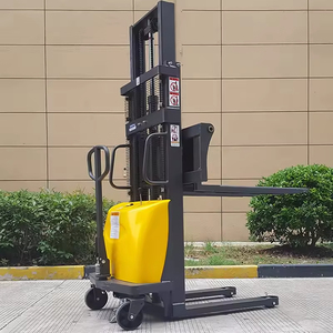 Полуэлектрический штабелер: низкая цена, высокое качество, гидравлический паллетный штабелер-погрузчик - Product Image 2