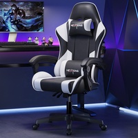 Fauteuil de Bureau Haut de Gamme Confortable et Ergonomique en Cuir Inclinable pour PC Gaming et Ordinateur, Moderne, Pivotant et Abordable