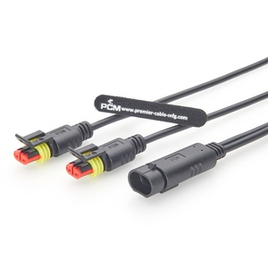كابل تايكو AMP سوبرسيل 282104 إلى 282080 بموصل Y ثنائي السن لشاحنات ومركبات RVs وإضاءة LED للعمل ومصابيح الضباب والإضاءة المساعدة - Product Image 5