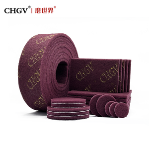 Non Abrasive Kitchen Cleaning Scrubber Handle Thick Nylon Dish Scrub <strong>Pad</strong> Non Woven <strong>Heavy</strong> <strong>Duty</strong> Sponge <strong>Scouring</strong> <strong>Pad</strong> Roll Wholesale - Product Image 4