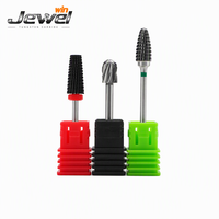 Fraise rotative en carbure de tungstène de 6 mm, foret de centrage, queue droite, finition oxyde noir, tête de polissage et de meulage, fraise de fraisage
